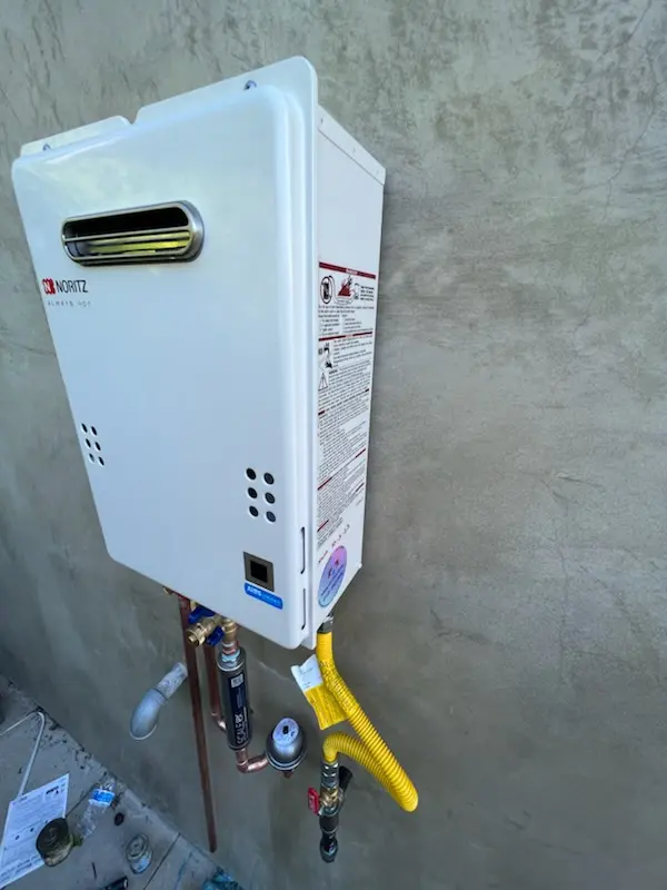 Tankless water heater installation for Ridgeways homes